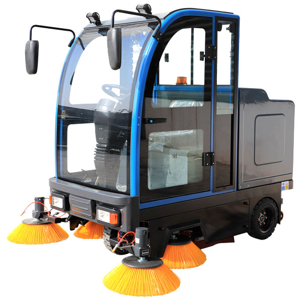 全封闭型驾驶式扫地车 纯电动三轮吸尘，洒水，降尘扫地机
